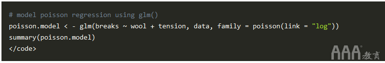 大数据分析R中泊松回归模型实例